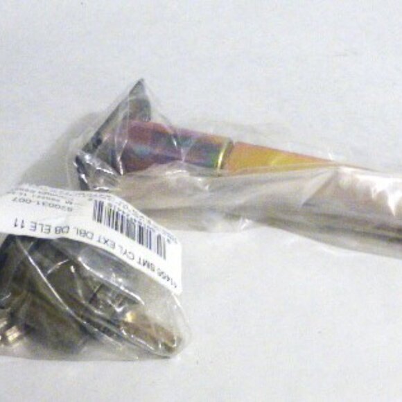 Lot of 6 DOOR Replacement LOCKS Black Lock Cylinder w/ Key - Picture 3 of 10